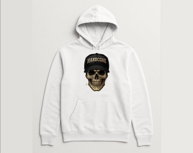 Hardcore Skull Hoodie