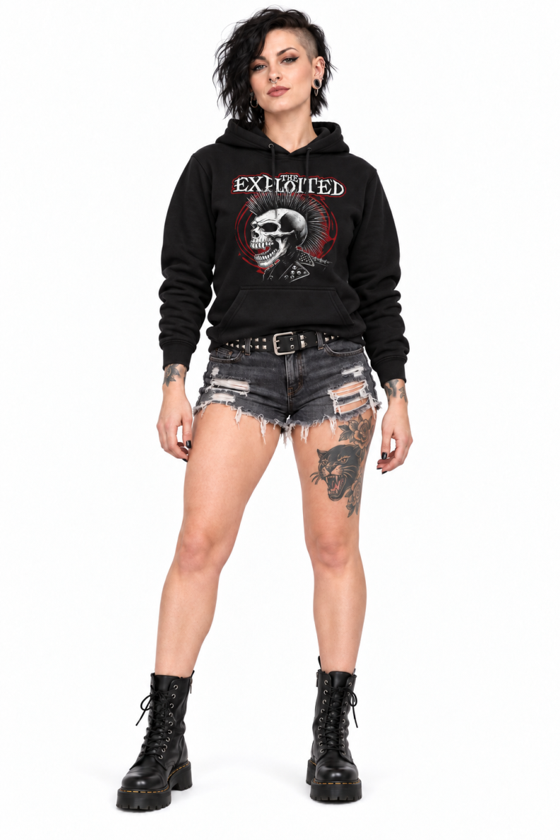 Angry Punk Head Hoodie